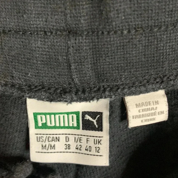 EUC womens PUMA black joggers size medium - Picture 4 of 9
